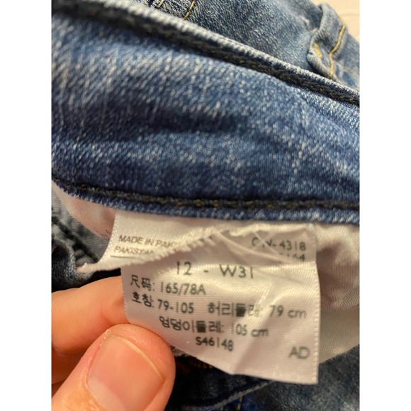 Signature by Levi Strauss Gold Label Mid-Rise Capri Blue Jeans Womens 12 W31 - Picture 5 of 6